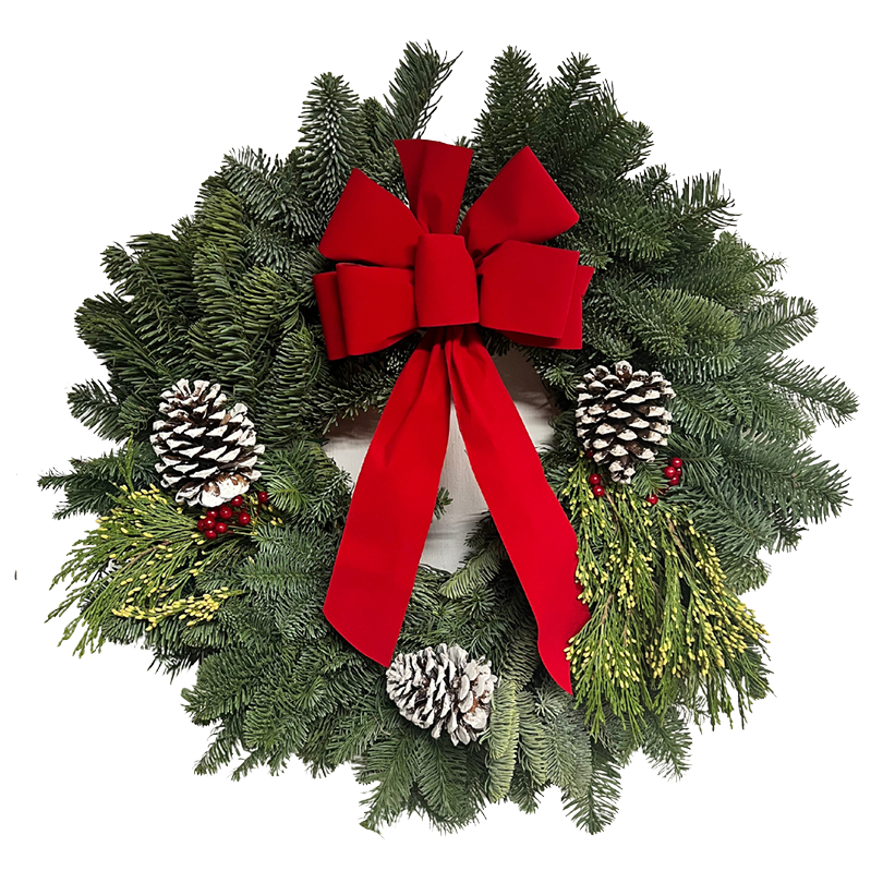 Noble Fir Winter Classic Wreath